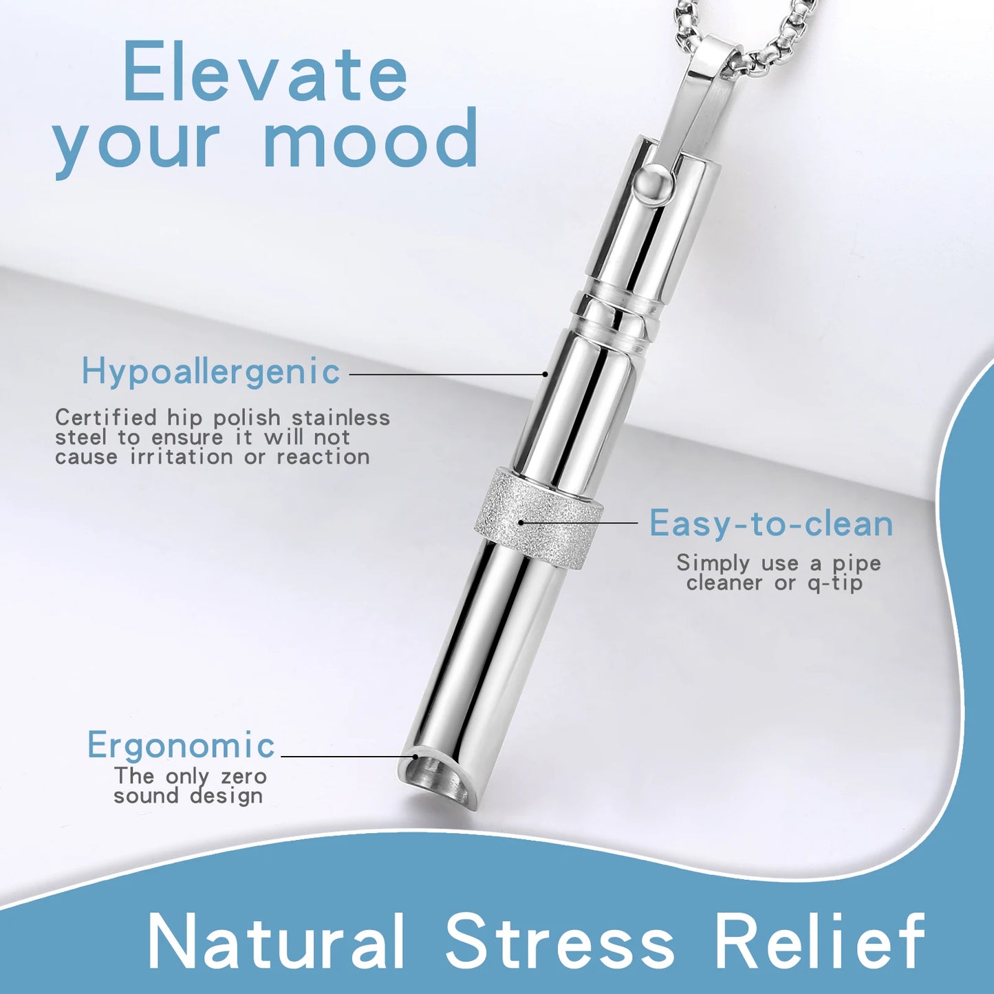 anxiety breathe  mindfulness breathing necklace