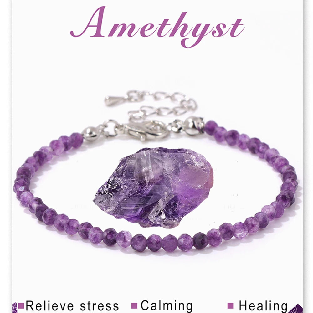 natural stone amethysts beads bracelets