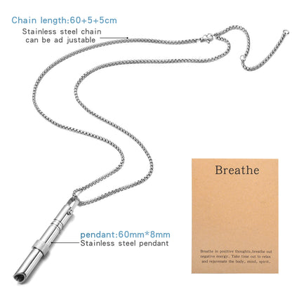 Anxiety Breathe  Mindfulness Breathing Necklace